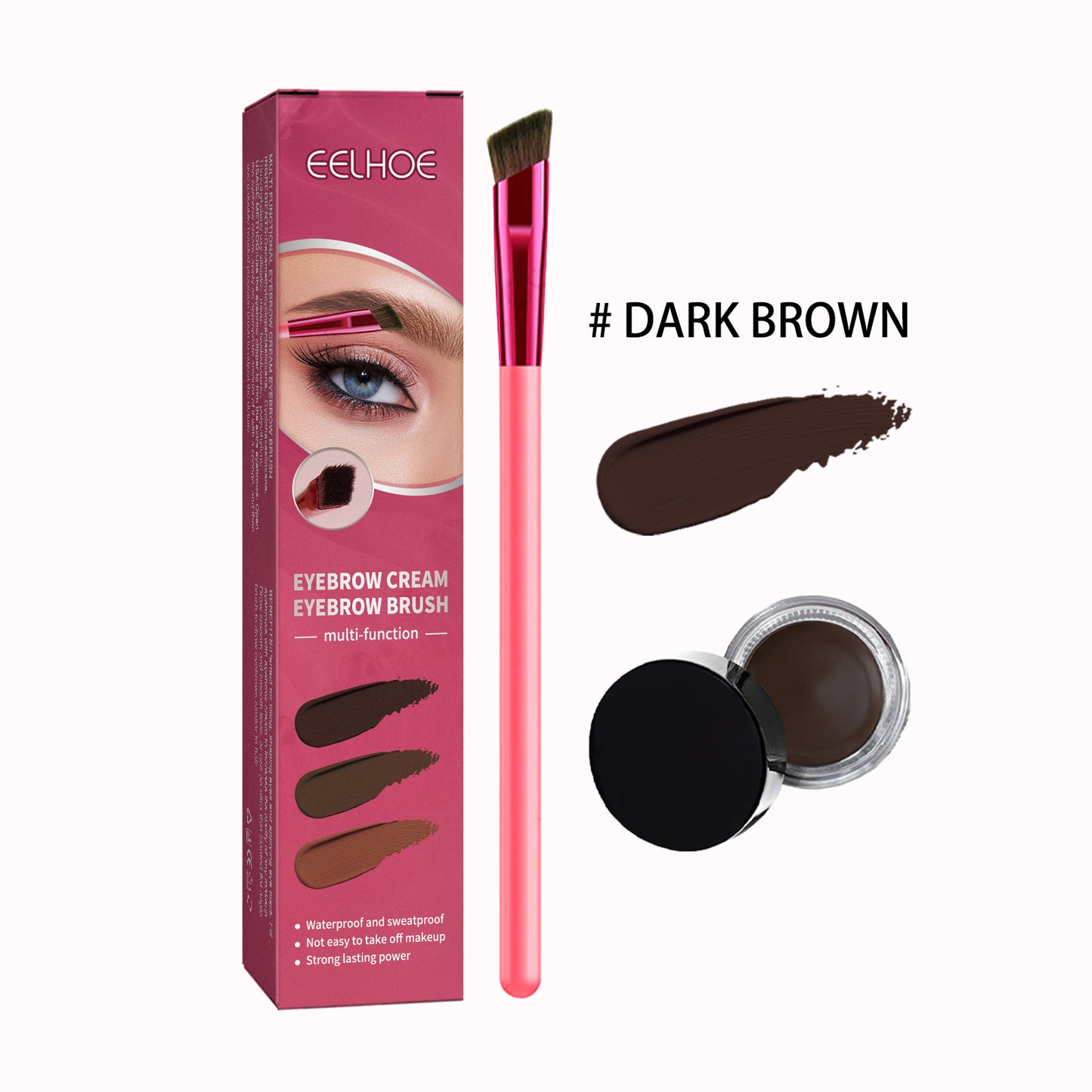 Multi-functional Eyebrow Cream & Brush Kit