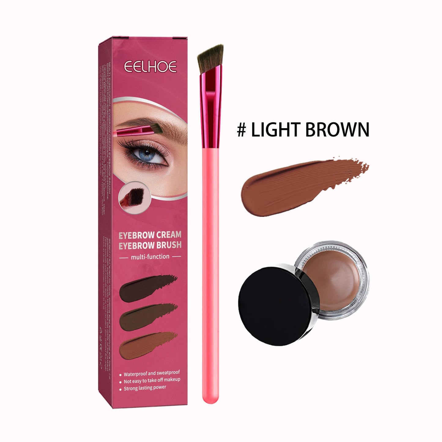 Multi-functional Eyebrow Cream & Brush Kit