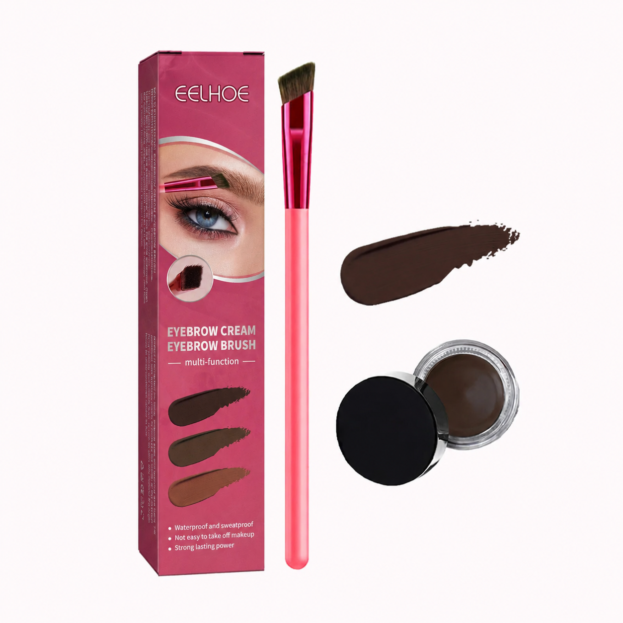 Multi-functional Eyebrow Cream & Brush Kit